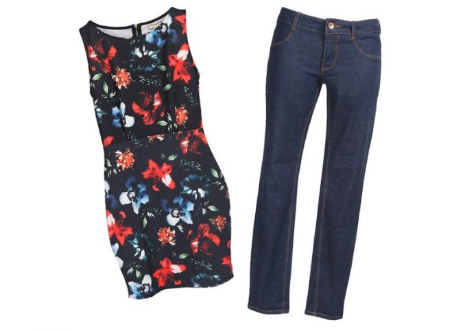 Suknelė 99,90 Lt/28,93 Eur, džinsai 65,90 Lt/19,09 Eur, PULL&BEAR