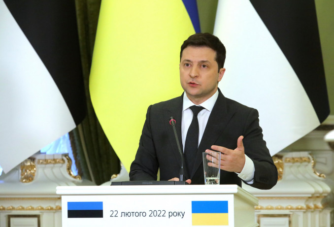 Volodymyr Zelenskyy šių metų vasario mėnesį