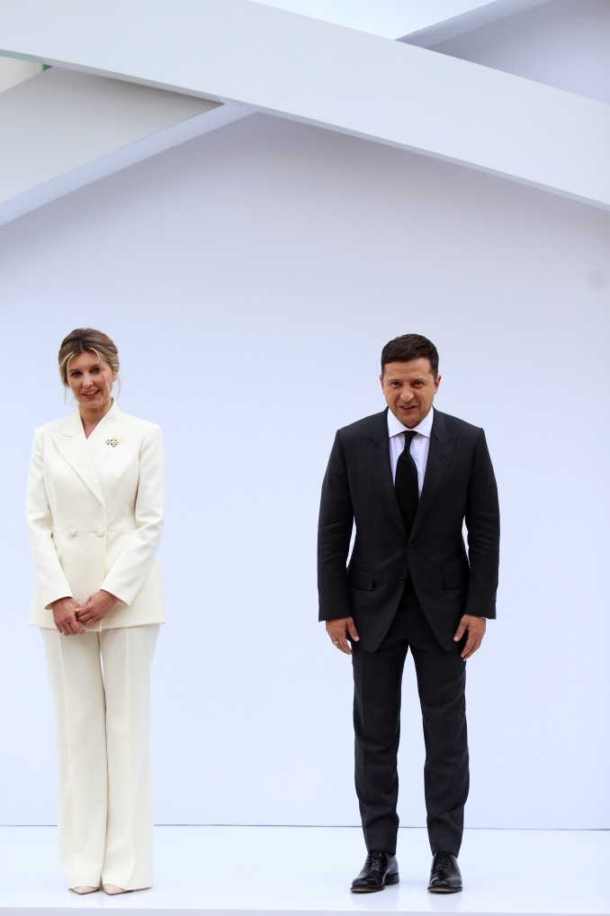 Volodymyr Zelenskyy su žmona Olena